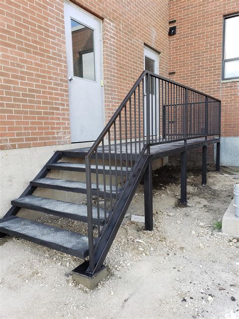 aluminum stair fabricators|exterior metal stairs residential.